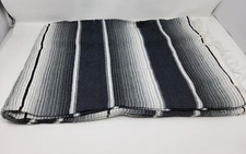 CHEAP black mexican blanket saltillo sarape blanket