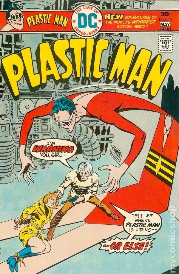 Plastic Man #12 VG 1976 Stock Image Low Grade