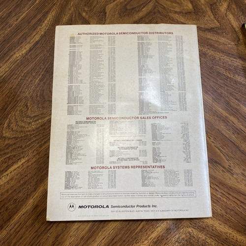 Motorola Manual 8 Bit Microprocessor Application and Design Seminar Paperback - Afbeelding 5 van 5