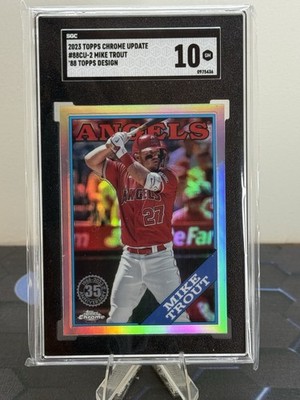 2023 Topps Chrome Update Series - 1988 Topps Baseball Mike Trout #88CU-2
