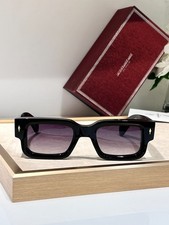 JACQUES MARIE MAGE ASCARI Black Square Gradient Lens Sunglasses 49-23-146 Unisex