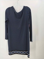 Pre-Owned MICHAEL Michael Kors Blue Size Large P Short Long Sleeve Dress