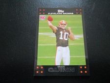 BRADY QUINN 2007 TOPPS FOOTBALL ROOKIE CARD # 287 NMMT+. rookie card picture