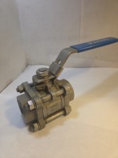 Preso 1-1/4" 3-piece Full Port Ball Valve stainless steel. Threaded 1000 WOG