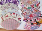 Quilt Ovals  74 Pieces Wedding Ring  Vintage Cotton Feed Sacks Lot — photo 5
