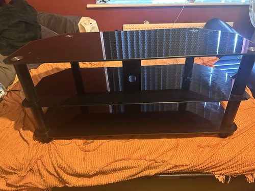 Mountright Glas TV Ständer - Schwarz (BGT4B)