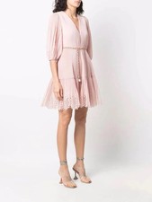 ZIMMERMANN Pleated Mini Dress Size 1- AU 8- Ballet