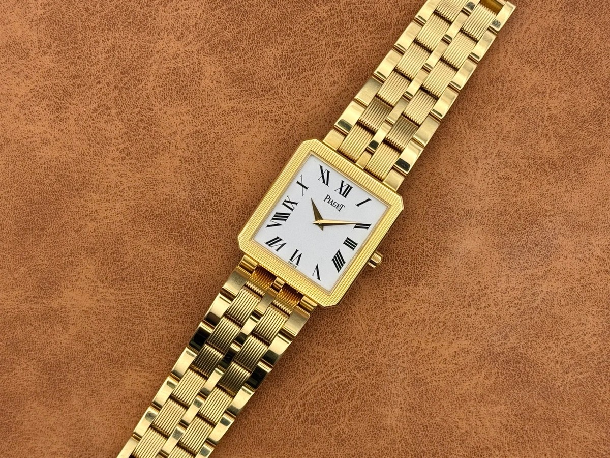 Piaget Protocole 18K Gold Ref 92154 Ultra Thin 9P Roman Dial