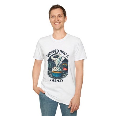 Unisex Softstyle T-Shirt Cupcake Tornado Weather Storm Dessert