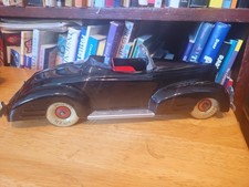 VERY NICE VINTAGE 1930's MARX PRESSED METAL BLACK LaSALLE ROADSTER