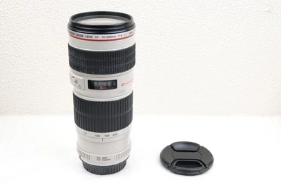 CANON EF 70-200mm f4 L USM ZOOM LENS + CAPS - GOOD USED CONDITION - Image 1 of 4