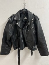 80s Le Chouchou Giacca di pelle chiodo vintage Tg. 104/109 (XL) nero