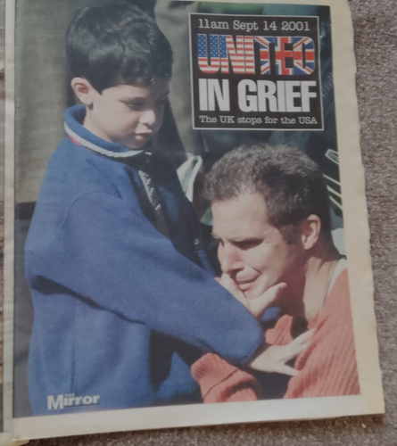 September 11th 2001 - x7 Sun Newspapers + 1 Mirror Supplement -Varying Condition - Picture 2 of 9
