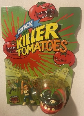 sealed Attack of the Killer Tomatoes Chad & Tomacho 1991 Mattel  Action Figure
