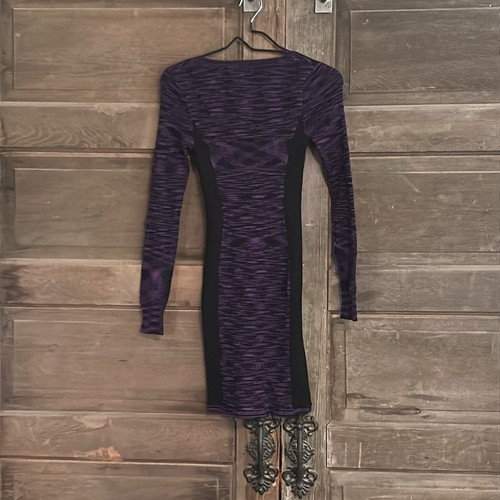 Vintage Victoria Secret Bodycon Dress size x small Sweater dress black / purple - Bild 5 von 6