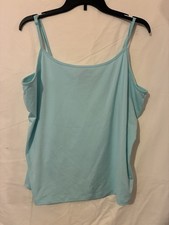 Lane Bryant Plus Size Light Blue Tank Top Camisole Adjustable Strap 18/20