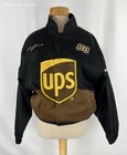 Winners Circle UPS Dale Jarrett Nascar Winston Series 88 Blk/Brwn Jacket Sz Lg