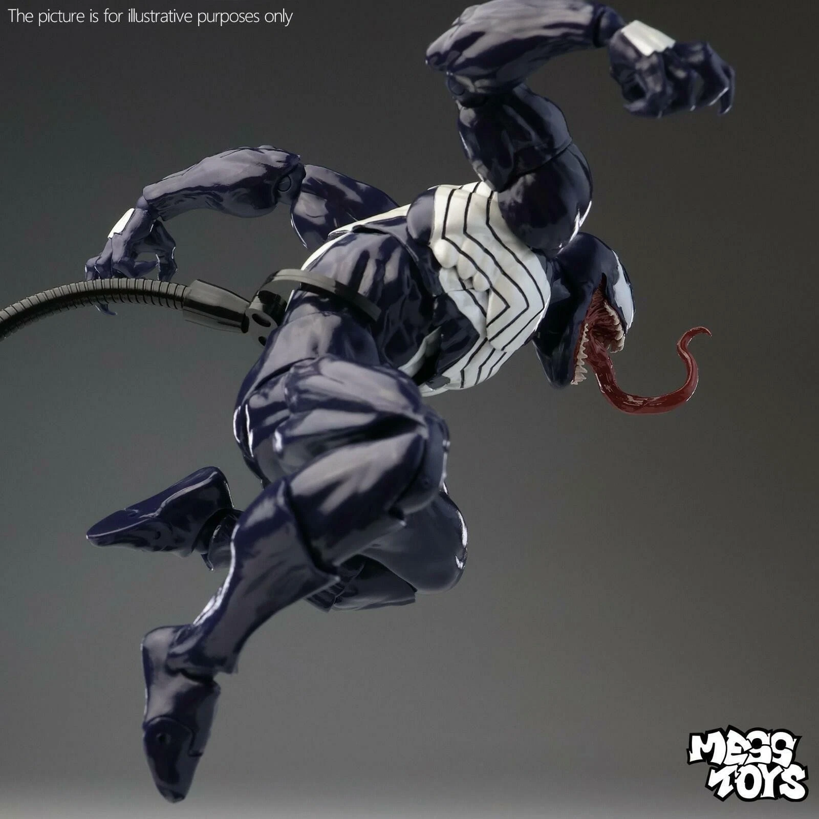 Mess Toys Venom Lethal Neighbor Spider-Man Symbiote 1/12 Action Figure Toy image 7