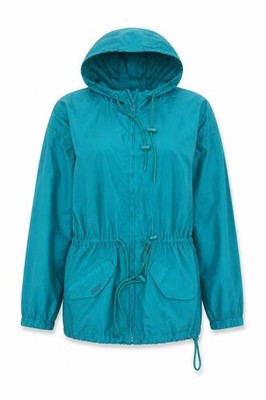 Basic Editions Damen Anorak Jacke Größe M Grün Mittellang Langarm Freizeit