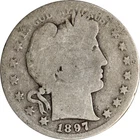1897-S Barber Half Dollar