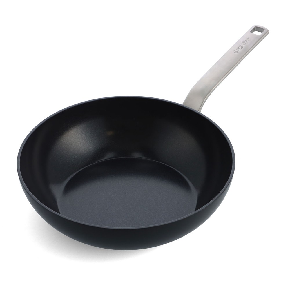 Wok 28 cm aluminium antiadhésif pour nettoyer facilement après la cuisine