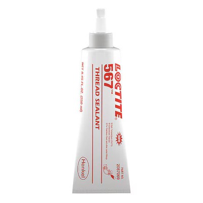 Loctite 2087069 Pipe Thread Sealant, 567, 8.5 Fl Oz, Tube, Off-White, High-Temp