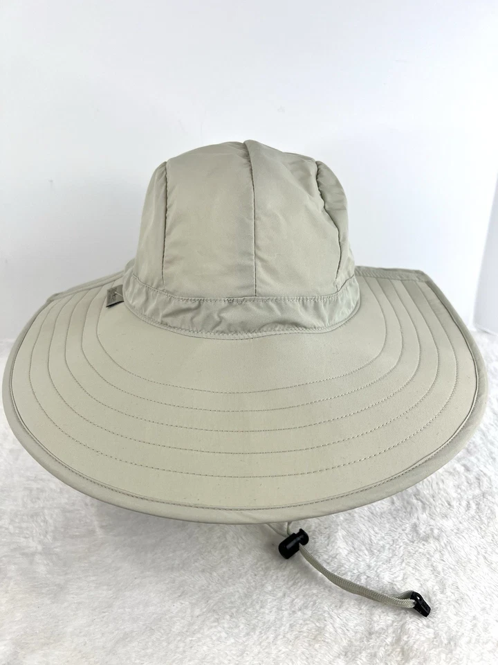 Sombrero para el sol Sunday Afternoons color caqui beige ala ancha correa para la barbilla ajustable talla única Foto 3 de 4