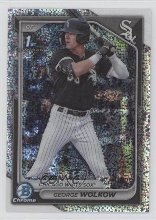 2024 Bowman Chrome Prospects Speckle Refractor /299 George Wolkow #BCP-144 7c7