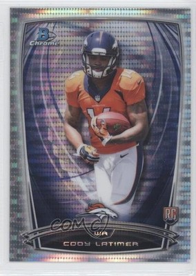 2014 Bowman Chrome Pulsar Refractor 2/271 Cody Latimer #201 Rookie RC 0f8
