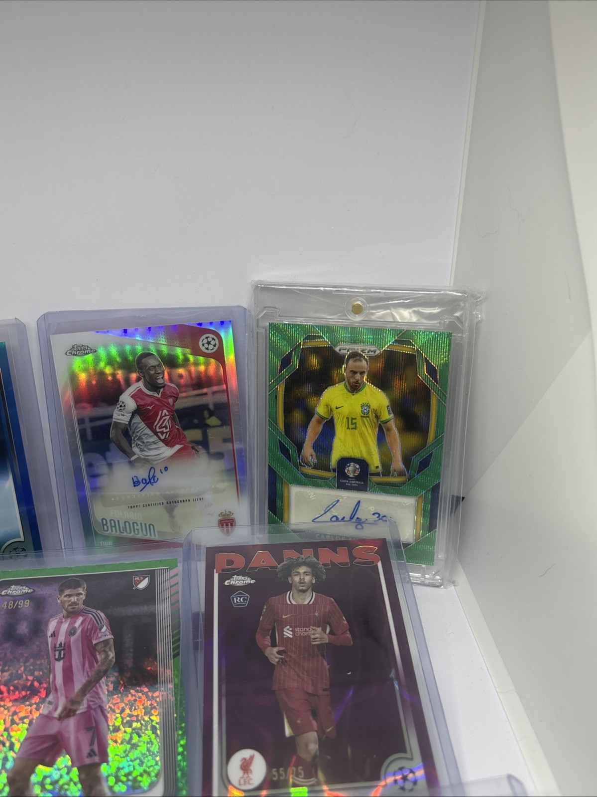 Topps Chrome Panini Prizm Donruss Fifa Numbered, Auto, Insert Lot of 9 view 3