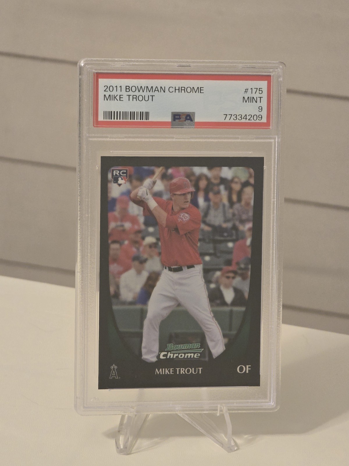 2011 Bowman Chrome MIKE TROUT RC #175 PSA 9 Mint Rookie Angels