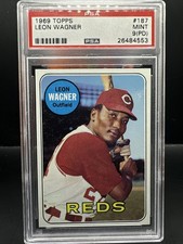 1969 Topps Leon Wagner #187 PSA 9 PD