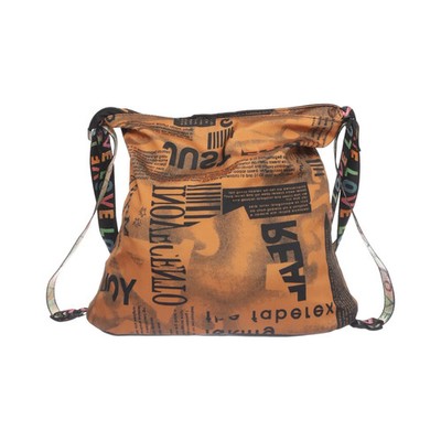 Umhängetasche, Damen, Orange/Mehrfarbig, Print, 35, 10, 30 cm #TpF