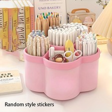360 Degree Rotating Pen Holder Cute Desktop Organizer Stationery Storage