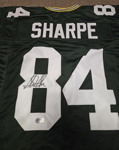 Sterling Sharpe signiertes Trikot Green Bay Packers Football Beckett Witness Autogramm - Bild 2 von 4