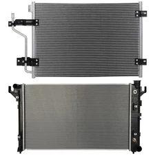 Radiator & AC Condenser Cooling Kit For Dodge Ram 2500 3500 1998 1999 2000 2001