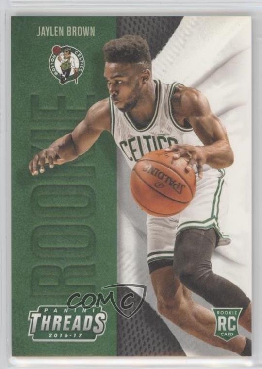 2016-17 Panini Threads Leather Rookies Jaylen Brown #205 2t9