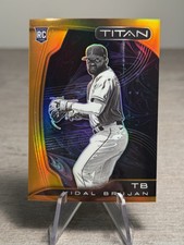 2022 Panini Chronicles - Titan Neon Orange Prizm #8 Vidal Brujan /19 (RC)