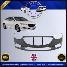 VAUXHALL INSIGNIA 2017 - 2020 FRONT BUMPER PRIMED WITH 4 PDC HOLES HIGH QUALITY