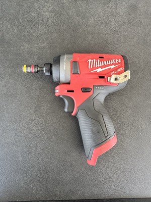 Milwauke 2553-20 M12 FUEL 1/4 in Hex Impact Driver - Red