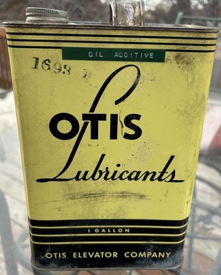 Otis Elevator Company Lubricants 1 gallon oil can