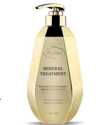 Saphira Mineral Treatment Prep & Maintain Shampoo 17 oz 500ml New