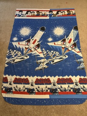 Battlestar Galactica Vintage 1978 RARE Flat Bed Sheet