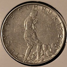 Turkey 1961 2 1/2 Lira Coin