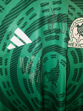 adidas Mexico National Team Soccer Jersey Size L Signed By LUCHA BROS