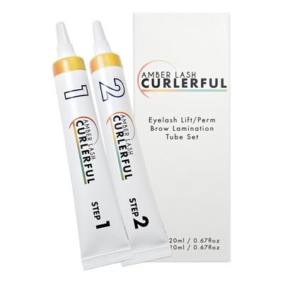 Amber Lash Curlerful, Eyelash Lift and Brow Lamination Tube Set, For Cream 