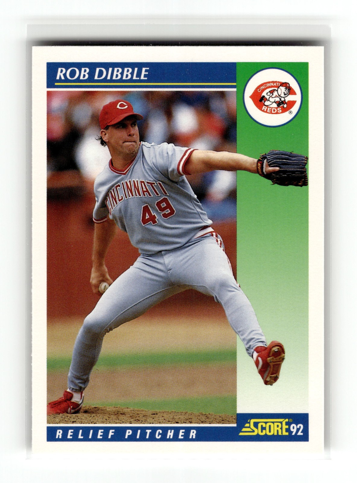 Rob Dibble 1992 Score #455 Cincinnati Reds