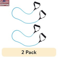 Resistance Tube Exercise Band Full Body Strength Training Fitness Guide New