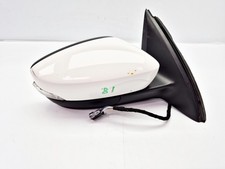 SEAT TOLEDO MK4 WING MIRROR MANUAL FOLD FRONT RIGHT DRIVER SIDE IN WHITE 6PIN