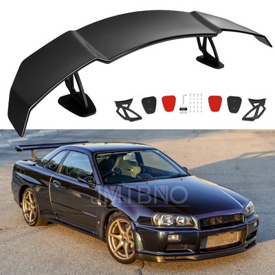 For NISSAN Skyline GT-R 56'' Rear Trunk Spoiler Wing Racing GT Style Wing Glossy